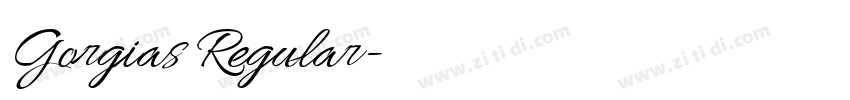 Gorgias Regular字体转换